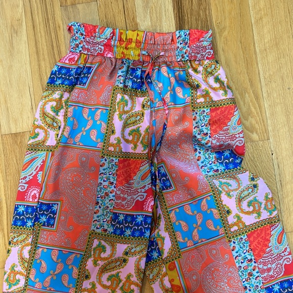 Free People Patchwork Pajama Pants Size XS - Picture 3 of 5